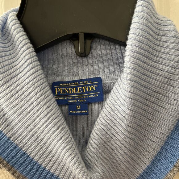 Pendleton Womens Medium 100% Merino Wool Roll Turtle Neck Lightweight Sweater - Picture 2 of 7